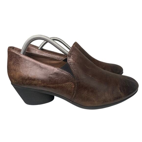 Dansko Robin Brown Leather Pumps Women Sz 42 US Sz 11 Career Minimalist Comfort - Picture 13 of 16